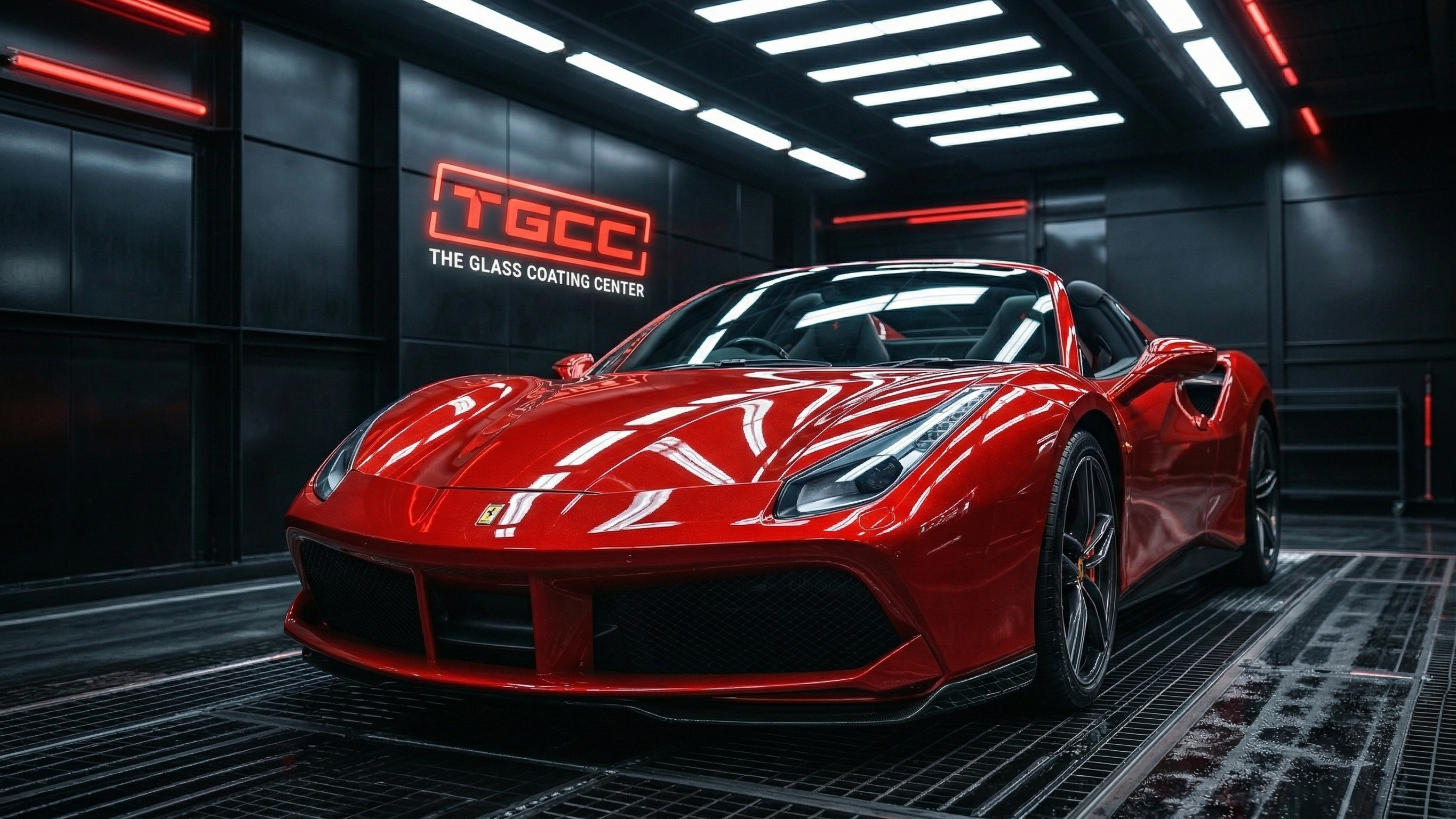 Ferrari front in TGCC booth